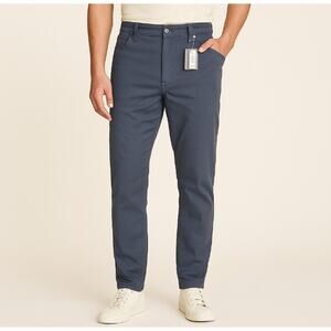 Eddie Bauer Men’s Slim Straight Flex Diamond Dobby Pants 30x32 Blue